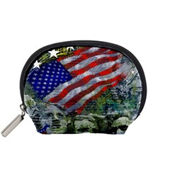 Usa United States Of America Images Independence Day Accessory Pouches (small)  by BangZart