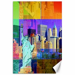 New York City The Statue Of Liberty Canvas 20  X 30   by BangZart