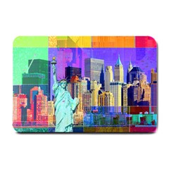 New York City The Statue Of Liberty Small Doormat  by BangZart