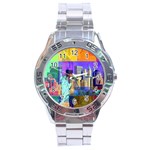 New York City The Statue Of Liberty Stainless Steel Analogue Watch Front