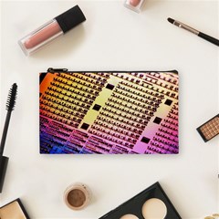 Optics Electronics Machine Technology Circuit Electronic Computer Technics Detail Psychedelic Abstra Cosmetic Bag (small)  by BangZart