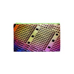 Optics Electronics Machine Technology Circuit Electronic Computer Technics Detail Psychedelic Abstra Cosmetic Bag (xs) by BangZart