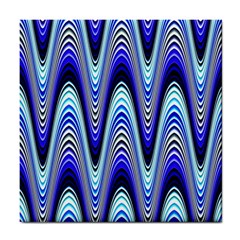 Waves Blue Tile Coasters by Colorfulart23