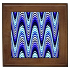 Waves Blue Framed Tiles