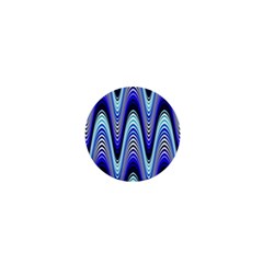 Waves Blue 1  Mini Buttons by Colorfulart23