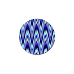 Waves Blue Golf Ball Marker (10 Pack)