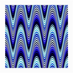 Waves Blue Medium Glasses Cloth by Colorfulart23