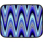 Waves Blue Double Sided Fleece Blanket (Mini)  35 x27  Blanket Back