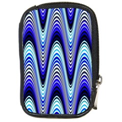 Waves Blue Compact Camera Cases by Colorfulart23