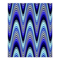 Waves Blue Shower Curtain 60  X 72  (medium)  by Colorfulart23