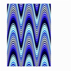 Waves Blue Large Garden Flag (two Sides) by Colorfulart23