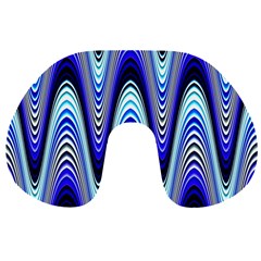 Waves Blue Travel Neck Pillows