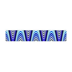 Waves Blue Flano Scarf (mini) by Colorfulart23