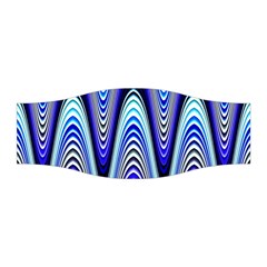 Waves Blue Stretchable Headband by Colorfulart23