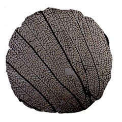 Sea Fan Coral Intricate Patterns Large 18  Premium Round Cushions by BangZart