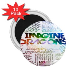 Imagine Dragons Quotes 2 25  Magnets (10 Pack)  by BangZart