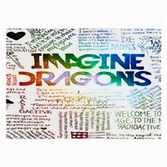 Imagine Dragons Quotes Large Glasses Cloth (2-side) by BangZart