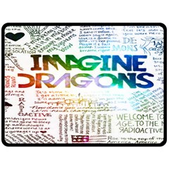 Imagine Dragons Quotes Fleece Blanket (large)  by BangZart