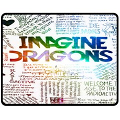 Imagine Dragons Quotes Fleece Blanket (medium)  by BangZart