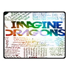 Imagine Dragons Quotes Fleece Blanket (small) by BangZart