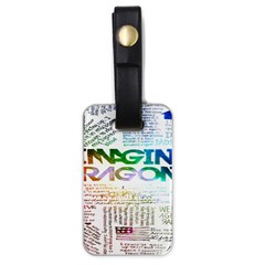 Imagine Dragons Quotes Luggage Tags (one Side)  by BangZart