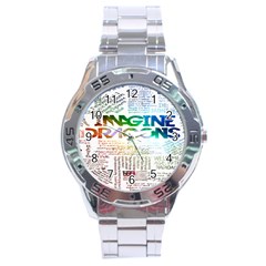 Imagine Dragons Quotes Stainless Steel Analogue Watch by BangZart