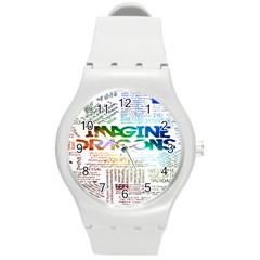 Imagine Dragons Quotes Round Plastic Sport Watch (m) by BangZart