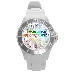 Imagine Dragons Quotes Round Plastic Sport Watch (l) by BangZart