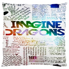 Imagine Dragons Quotes Large Cushion Case (one Side) by BangZart