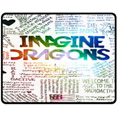 Imagine Dragons Quotes Double Sided Fleece Blanket (medium)  by BangZart