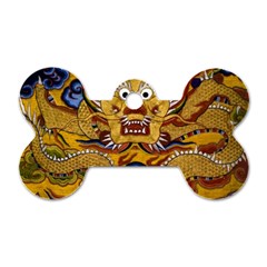 Chinese Dragon Pattern Dog Tag Bone (two Sides)