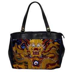 Chinese Dragon Pattern Office Handbags by BangZart