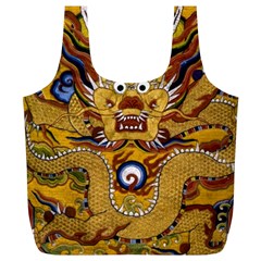 Chinese Dragon Pattern Full Print Recycle Bags (l) 