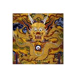 Chinese Dragon Pattern Satin Bandana Scarf Front