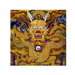 Chinese Dragon Pattern Small Satin Scarf (square) by BangZart