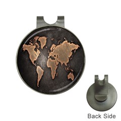 Grunge Map Of Earth Hat Clips With Golf Markers by BangZart