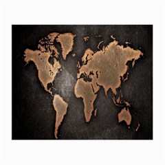 Grunge Map Of Earth Small Glasses Cloth by BangZart