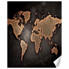 Grunge Map Of Earth Canvas 16  X 20   by BangZart