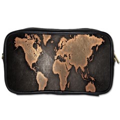 Grunge Map Of Earth Toiletries Bags 2-side