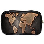 Grunge Map Of Earth Toiletries Bags 2-Side Front