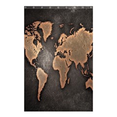 Grunge Map Of Earth Shower Curtain 48  X 72  (small)  by BangZart