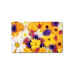 Colorful Flowers Pattern Magnet (name Card) by BangZart