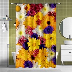 Colorful Flowers Pattern Shower Curtain 48  X 72  (small) 