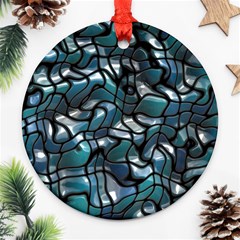 Old Spiderwebs On An Abstract Glass Ornament (round) by BangZart