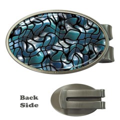 Old Spiderwebs On An Abstract Glass Money Clips (oval) 