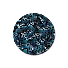 Old Spiderwebs On An Abstract Glass Rubber Coaster (round)  by BangZart