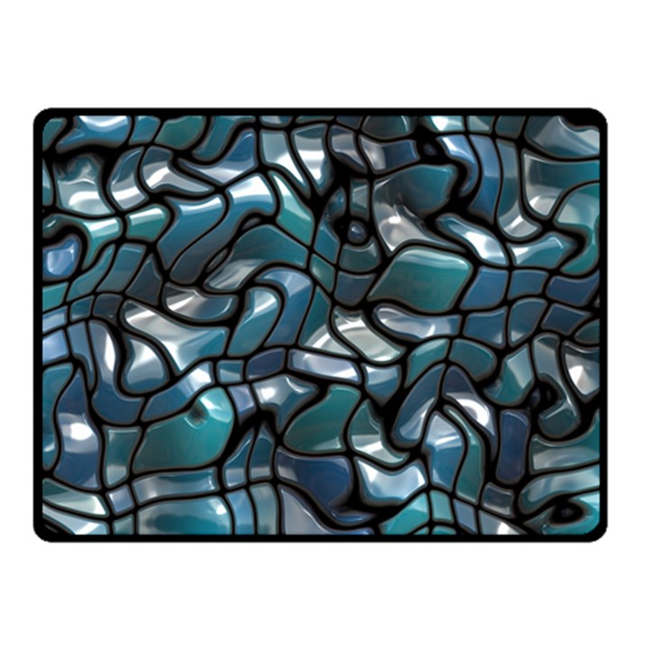 Old Spiderwebs On An Abstract Glass Fleece Blanket (Small)