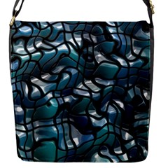 Old Spiderwebs On An Abstract Glass Flap Messenger Bag (s)