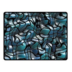 Old Spiderwebs On An Abstract Glass Double Sided Fleece Blanket (small)  by BangZart