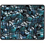 Old Spiderwebs On An Abstract Glass Double Sided Fleece Blanket (Medium)  58.8 x47.4  Blanket Front